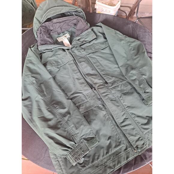 L.L.Bean VTG Men's Green Gore Tex Maine Warden's Parka Coat Winter Jacket Size M - Picture 4 of 6